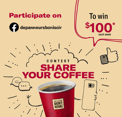 participate on share your coffee contest