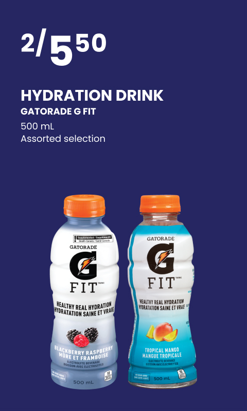 Hydration drink gatoradde g fit