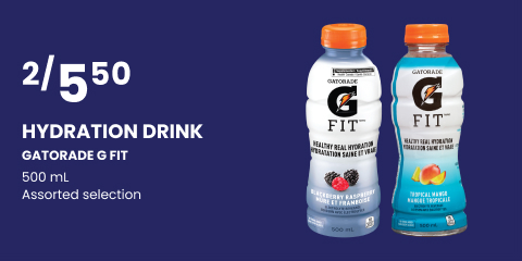 Hydration drink gatoradde g fit